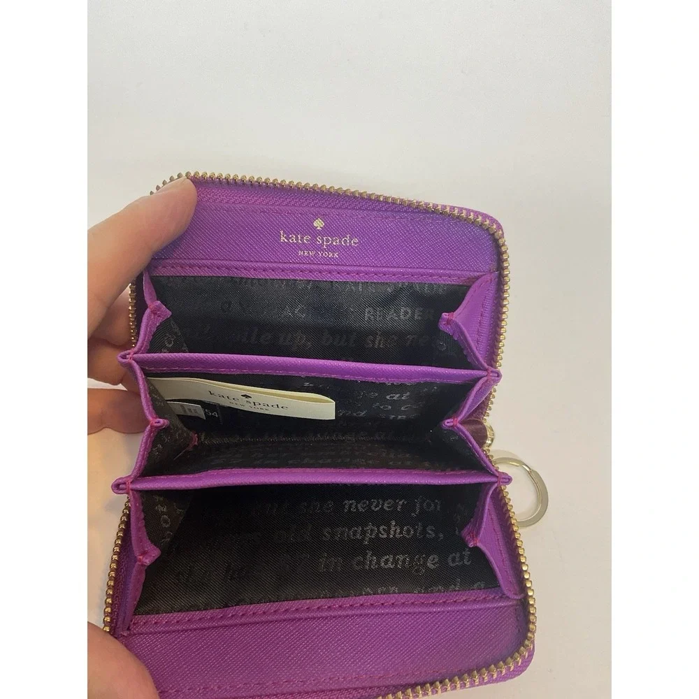 Kate Spade Initial Wallet J Purple Zip Around Initial J! Jenny Jessica‎ Jasmine